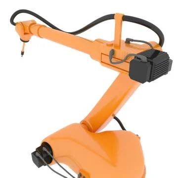 Industrial robotic arm Stock Illustration