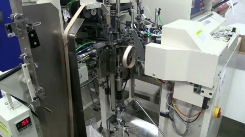 Industrial Robotics. Automated machine. Video stock 45415722