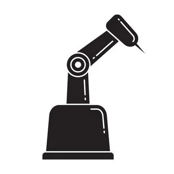 Industrial robots icon vector for graphic design, logo, website, social media Stock Illustration