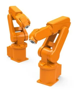 Industrial robots Stock Illustration