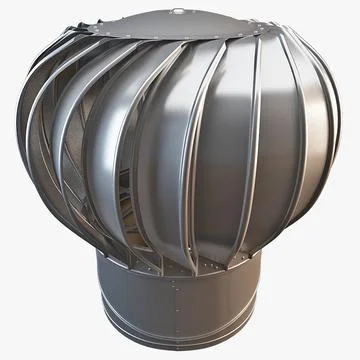 Industrial Roof Turbine 3D Model