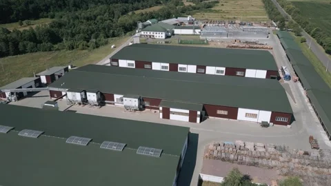 Industrial Roofscape from Above Video stock 316584750