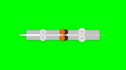 Industrial Roving Frame Drafting Roller Apron Cradle Vector Motion Graphic .. Stock-Footage 346673573