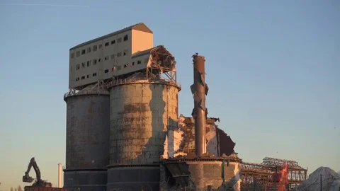 Industrial Ruin Stock Footage
