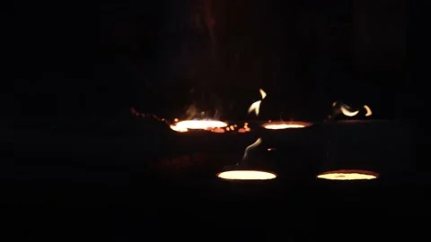 Industrial safety first concept, casting foundry, Iron foundry. Continuous Stock Footage 170583649