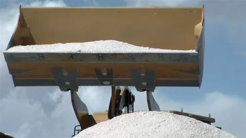 Industrial Salt Mining Process at Salinas Grandes Salt Flat, Salta, Argentina 4K Stock Footage 270424854