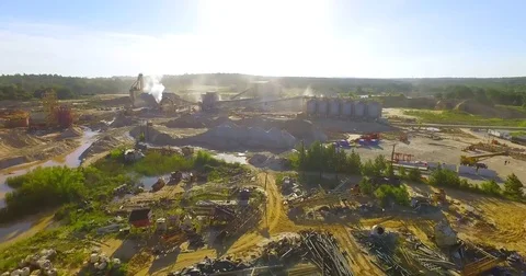 Industrial Sand Mine 動画素材 78208623