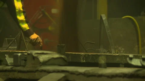 Industrial sand mold 2 Stock Footage 45700775