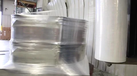 Industrial saran wrapper Stockbeeldmateriaal 45700435