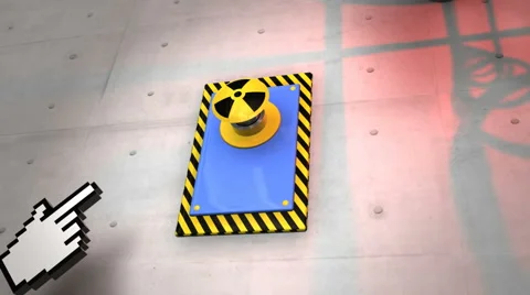 Industrial Scene Cursor and Push Button Stock Footage 40712416