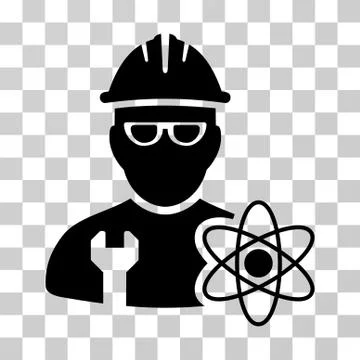 Industrial Scientist Vector Icon Stock Illustration
