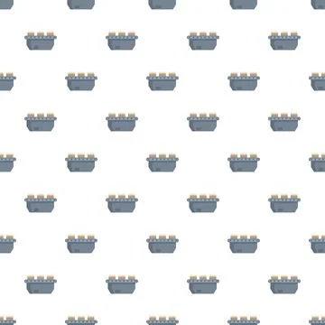 Industrial seamless pattern with metal pouring mold Stock Illustration