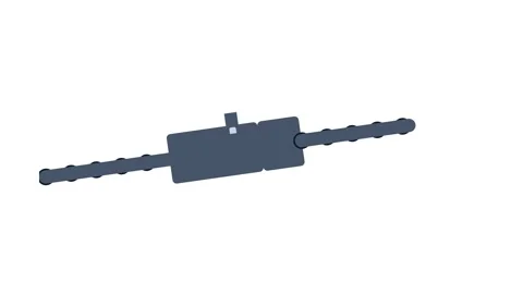 Industrial Sectional Drain Cleaner T-Slot Coupler and Spring-Loaded Lock Pi.. Stock Footage 346673493