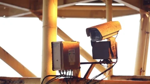 Industrial security camera (CCTV) Video stock 84013379