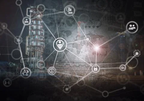 Industrial security concept Stock Photos