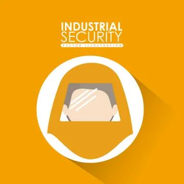 Industrial Security  design 스톡 일러스트