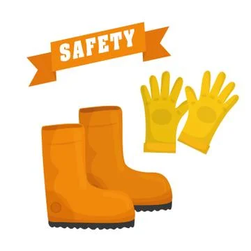 Industrial security. Safety icon. Flat design 스톡 일러스트
