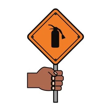 Industrial security sign 스톡 일러스트