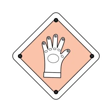 Industrial security sign 스톡 일러스트