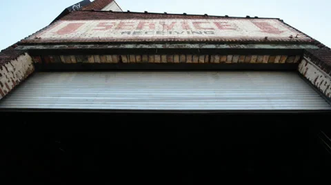 Industrial Service Entrance Stockbeeldmateriaal 32123742