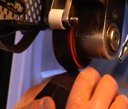 Industrial sewing machine Stock Footage 21594224