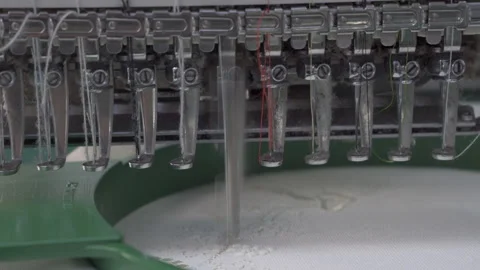 Industrial sewing machine in the workshop Stock Footage 274566469