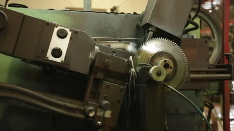 INDUSTRIAL SHARPENING SAW TOOTH Stock Footage 306697961