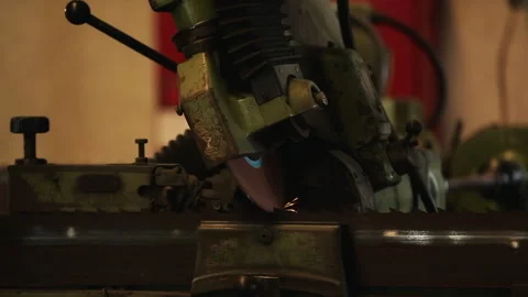 INDUSTRIAL SHARPENING SAW TOOTH Stock Footage 306698840