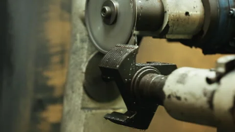 INDUSTRIAL SHARPENING SAW TOOTH Stock Footage 306698964
