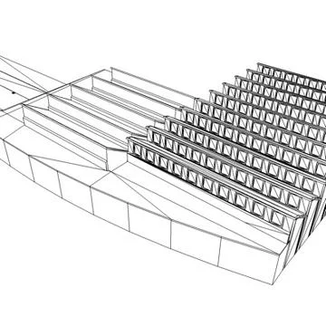 Industrial sheds 3D Model