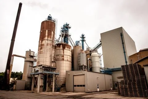 Industrial silo Stock Photos