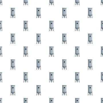 Industrial silos pattern illustrating storage and processing Stock Illustration