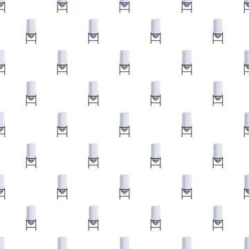 Industrial silos repeating pattern for storage and agriculture Stock Illustration