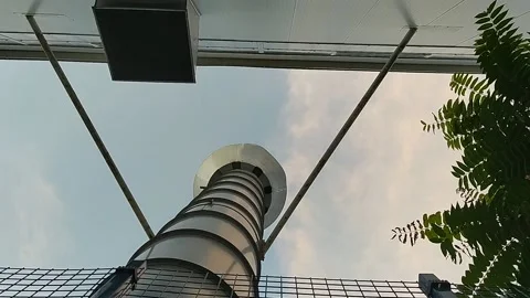 Industrial sky timelapse Stock Footage 169929881