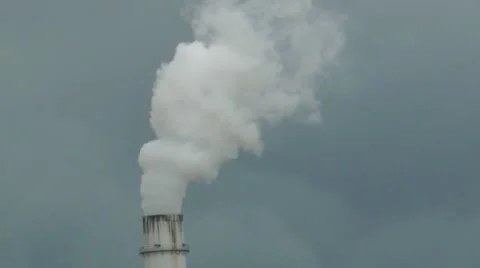 Industrial smoke stack Stock Footage 12169912