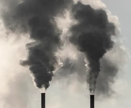 Industrial Smoke Stack 스톡 사진