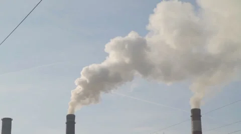 Industrial Smokestack. Stock Footage 35151307
