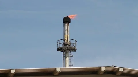 Industrial smoketacks Stock Footage 77044895