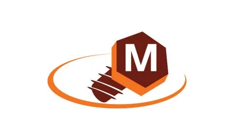 Industrial Solutions Initial M Stock-Illustration