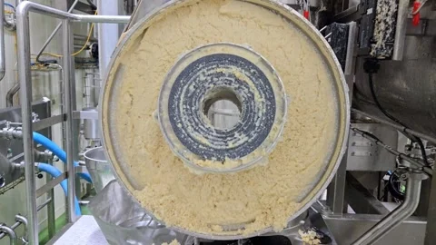 Industrial Soy Pulp Grinding Head Stock Footage 330595742