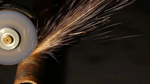 Industrial  sparks Stock Footage 10767316