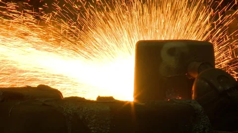 Industrial sparks Video stock 45703312