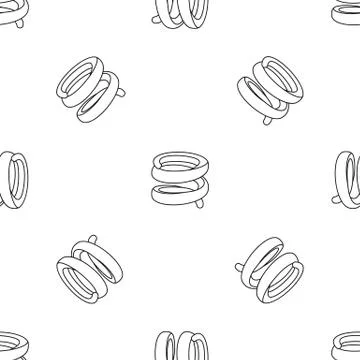 Industrial spring pattern seamless vector Stock Illustration