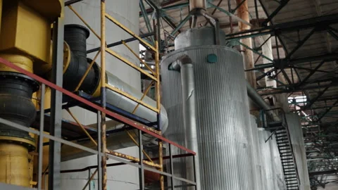 Industrial staircases, Complex layout, Interior complexity Stock Footage 305839104