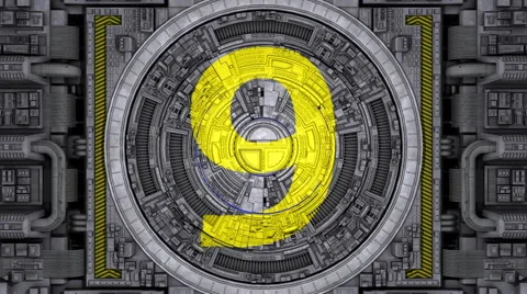 Industrial Style Ten Second Countdown Header 库存影片 57680110