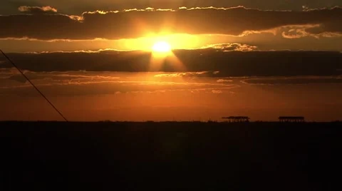 Industrial Sunset Video stock 40354107