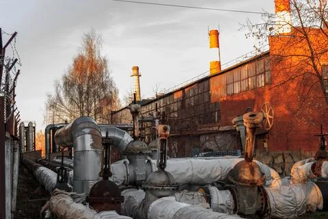 Industrial Sunset Stock Photos