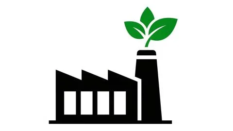 Industrial sustainability Stock Illustration
