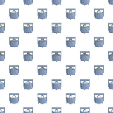 Industrial tank equipment seamless pattern on white background Stock Illustration