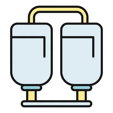 Industrial tanks connected for liquid processing system Stock Illustration